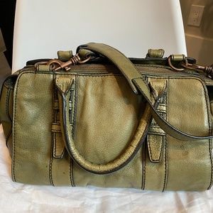 Liebeskind Berlin Olive green 100% Leather Satchel